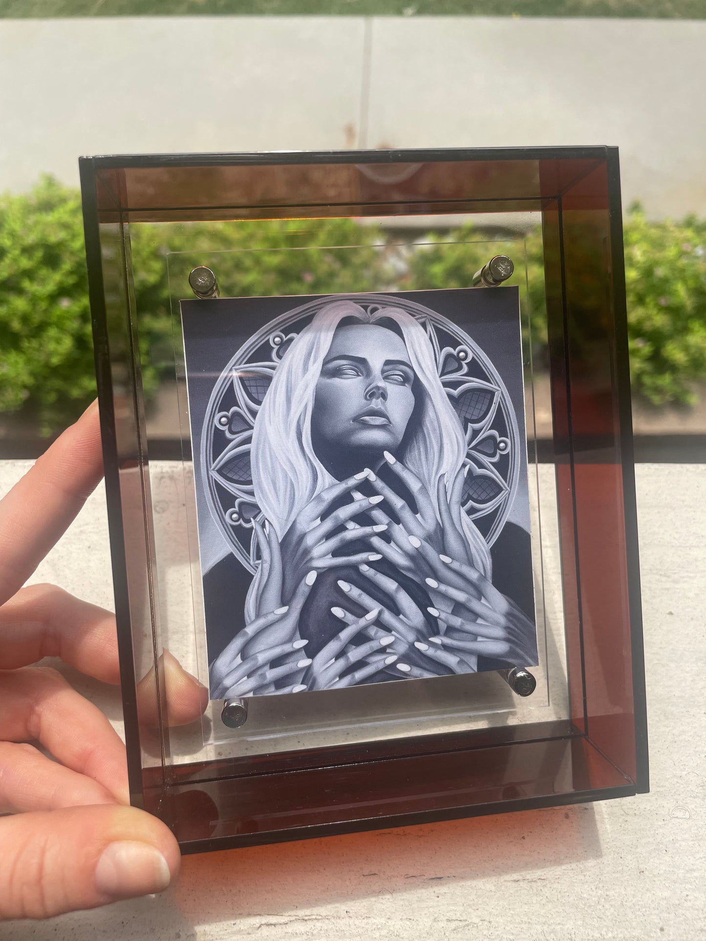 “Let Go” Acrylic Floating Frame