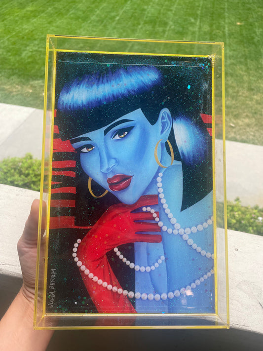“Foxy Lady” Epoxy Tray