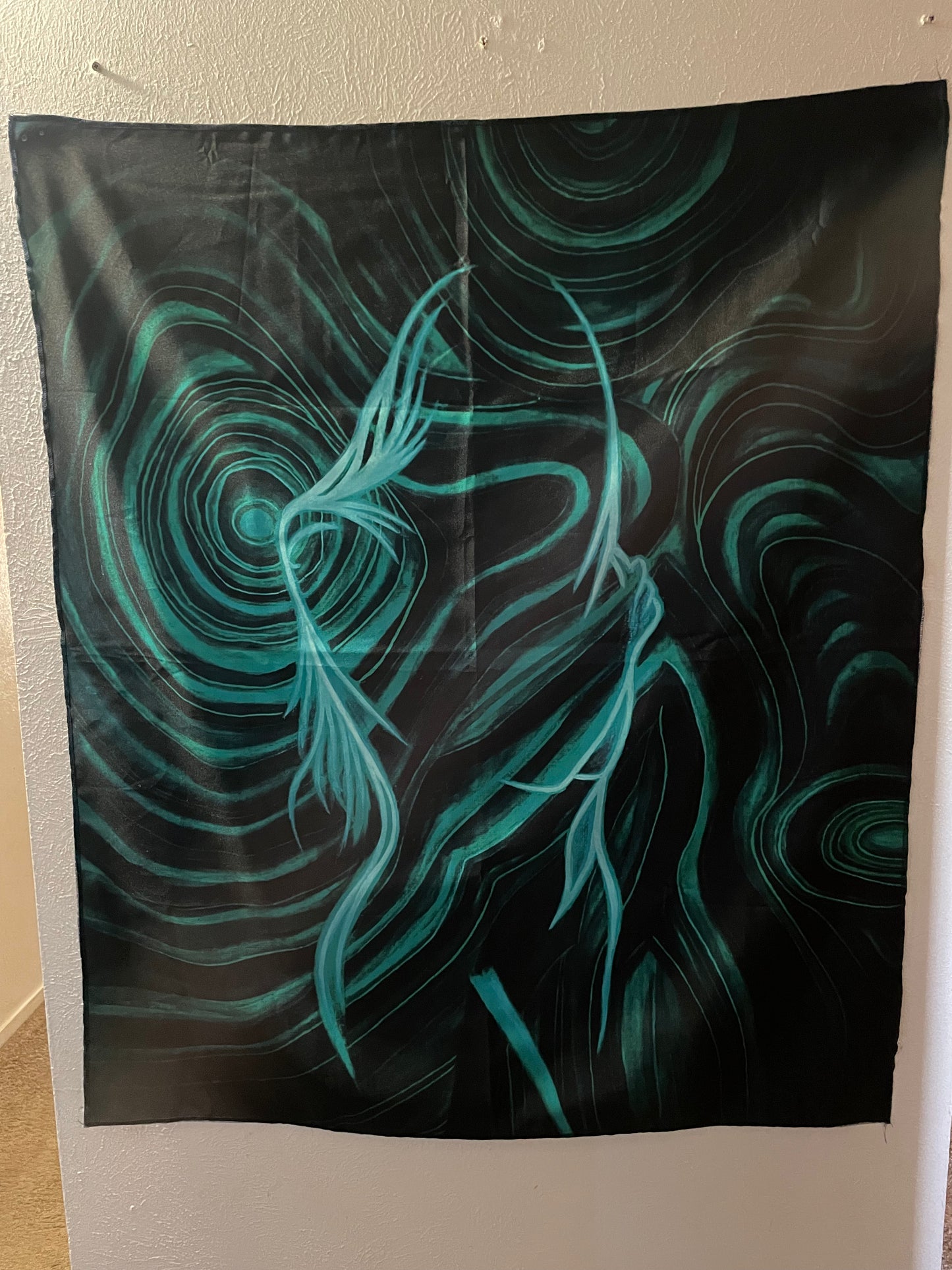 Malachite Lady Medium Tapestry