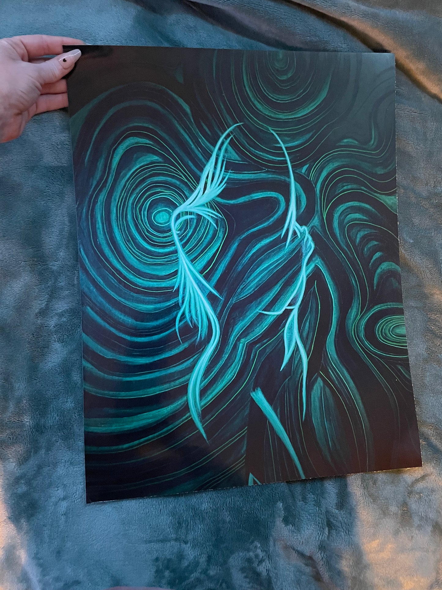 Malachite Lady Print