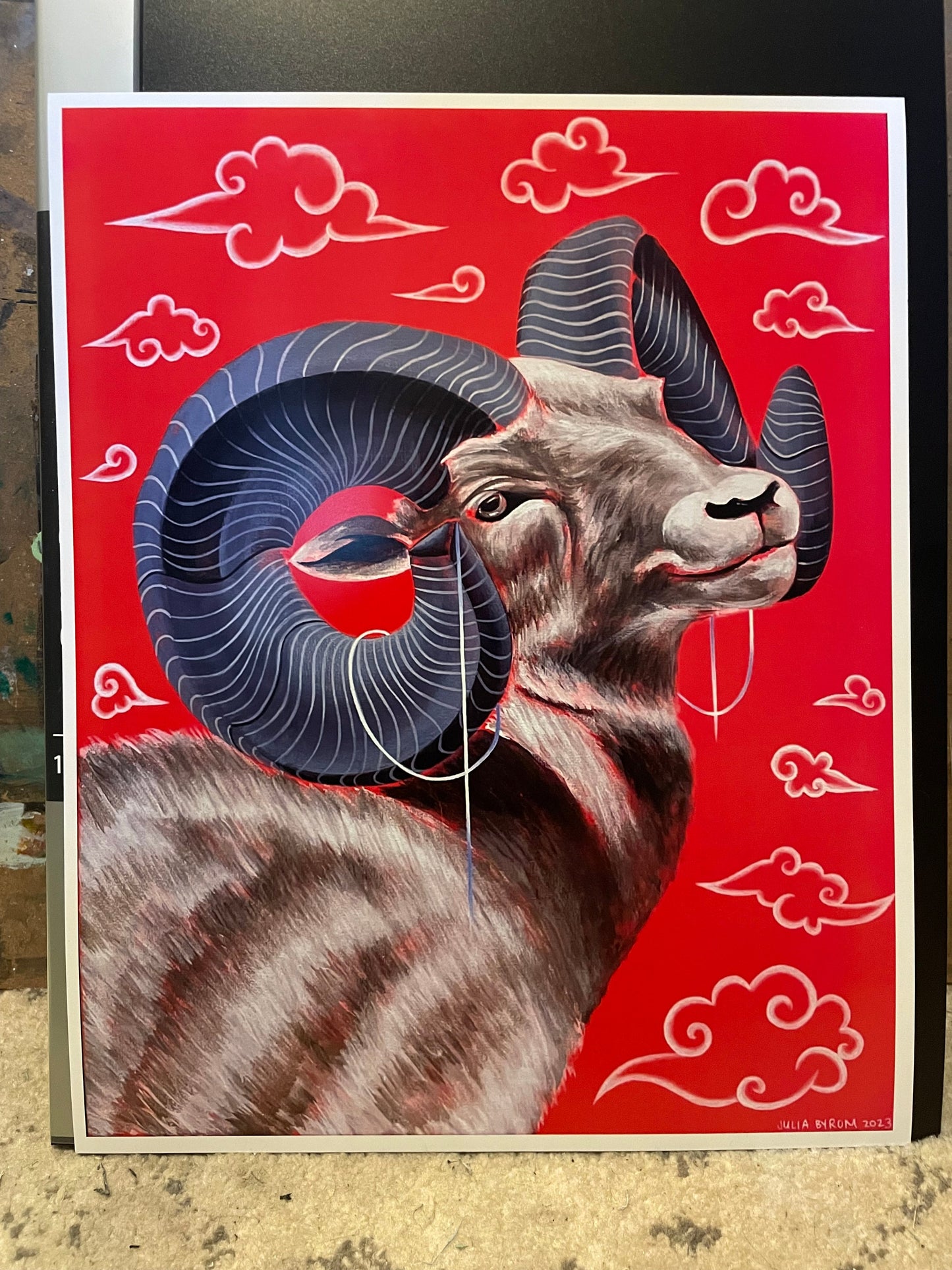 “Sweet Ram” Print 13x16 in