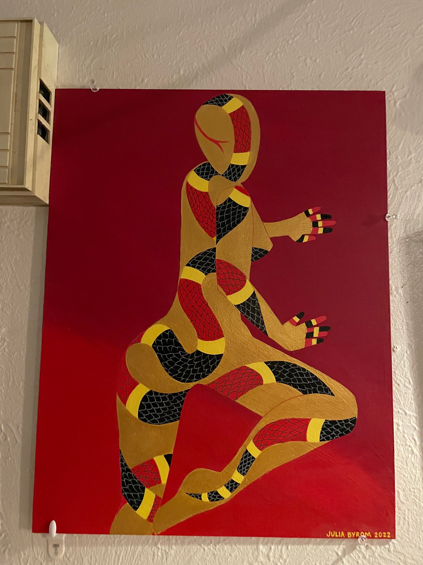 “Texas Coral Snake Lady” Original Painting
